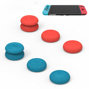 Copri pulsante con cappuccio basculante per gamepad sinistro + destro per interruttore, For Switch(Black), For Switch(Blue + Magenta), For Switch(Green+Red), For Switch(Red)