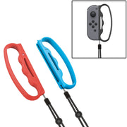 Impugnatura per gamepad con impugnatura piccola per iPlay, impugnatura piccola con cinturino per Switch Joy-Con, Black, Red