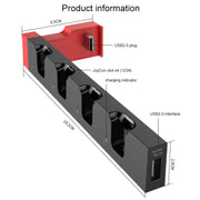 iPega PG-9186 Caricatore per controller di gioco Supporto per stazione di ricarica per dock di ricarica con indicatore per Nintendo Switch Joy-Con, PG-9186