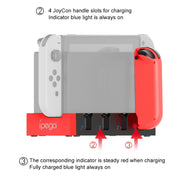 iPega PG-9186 Caricatore per controller di gioco Supporto per stazione di ricarica per dock di ricarica con indicatore per Nintendo Switch Joy-Con, PG-9186