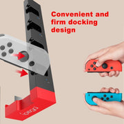 iPega PG-9186 Caricatore per controller di gioco Supporto per stazione di ricarica per dock di ricarica con indicatore per Nintendo Switch Joy-Con, PG-9186