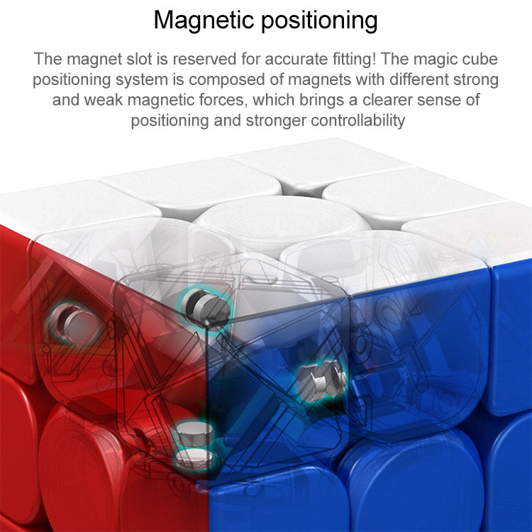 Moyu Meilong Cubo magico a velocità magnetica Giocattoli puzzle a cubo a due strati, Two Layers