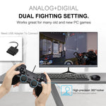 Joypad cablato con doppia vibrazione per PS2