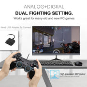 Maniglia di controllo del gioco cablata Joypad a doppia vibrazione per PS2