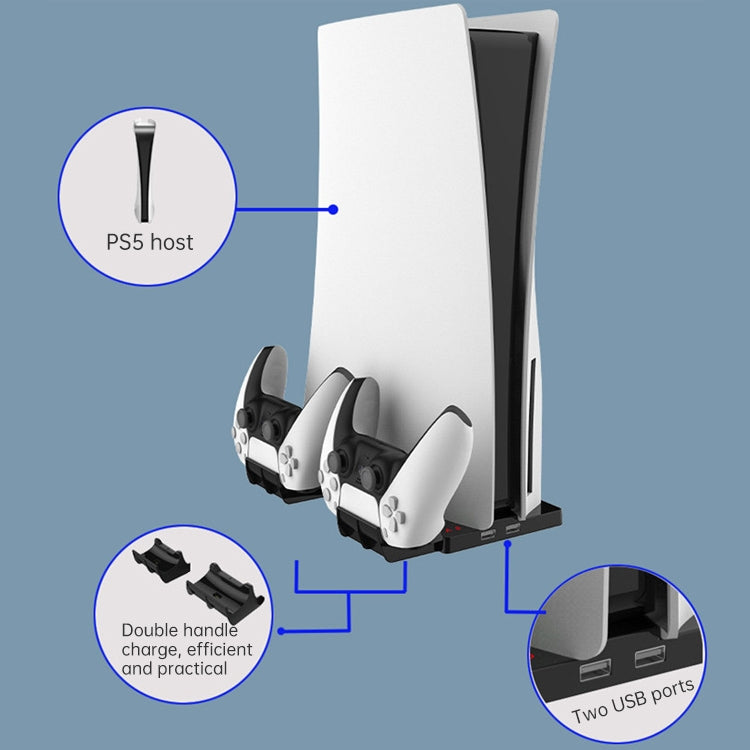 Base verticale con caricatore per controller PS5 DualSense