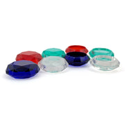 2 cappucci antiscivolo per giochi Diamond Texture per PS5, Clear White, Green, Blue, Red