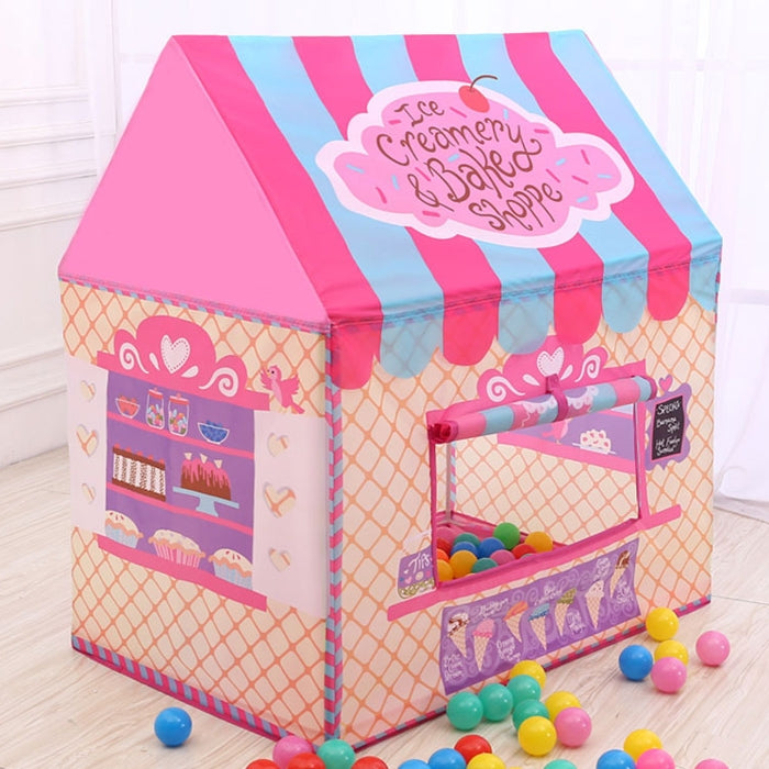 Tenda da gioco per la stampa dei bambini domestici Piccola casa da gioco, (Black White), (Pink), (Green), (Light Pink)