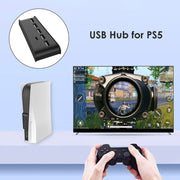 KJH P5-008 Adattatore hub espansore splitter USB 6 in 1 per PS5, KJH P5-008