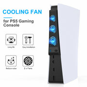 Ventola di raffreddamento della console KJH P5-009 per PS5, P5-009(Black), P5-009(White)