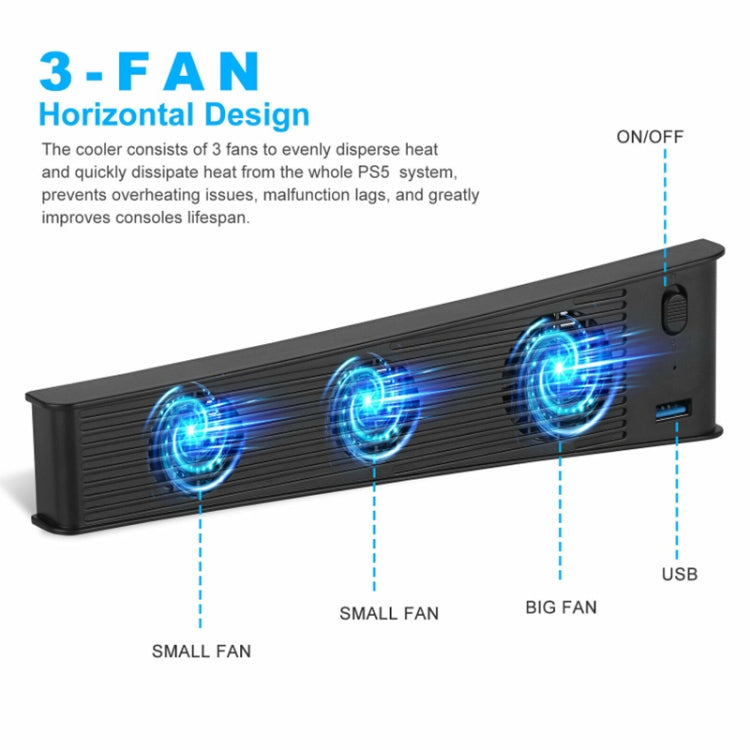 Ventola raffreddamento console PS5 KJH P5-009 USB