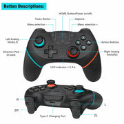 Controller di gioco Bluetooth Joypad Gamepad per Switch Pro, For Switch Pro