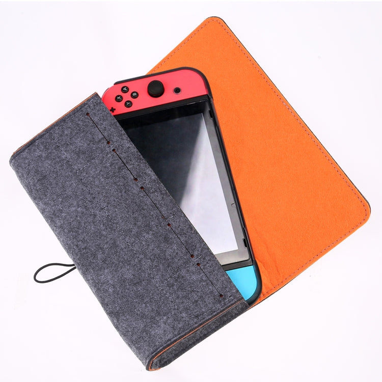 Borsa protettiva portatile in morbido feltro per Nintendo Switch