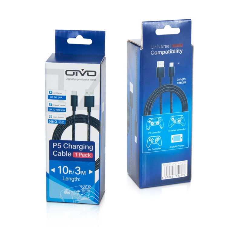 Cavo USB Type-C 3 metri 1A per Switch Pro PS5 Xbox