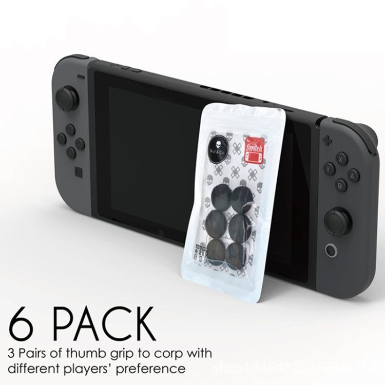 Skull&Co Gamepad sinistro + destro Copri pulsante con bilanciere Set di impugnature per pollice per Switch / Switch Lite / JOYCON