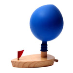 Giocattoli per bambini Barca a palloncino in legno Barca a palloncino Giocattoli da bagno in legno per bambini, Wooden Balloon Boat
