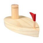 Giocattoli per bambini Barca a palloncino in legno Barca a palloncino Giocattoli da bagno in legno per bambini, Wooden Balloon Boat