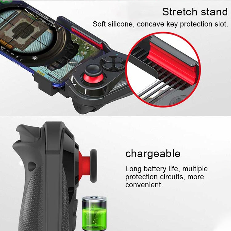 MOCUTE-059 Bluetooth 4.0 Gamepad Bluetooth dual-mode per mancini per telefoni da 6,5-7,2 pollici, supporta la connessione diretta Android/IOS e la riproduzione diretta