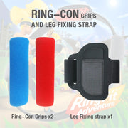 ipega GP-319 Per Switch Joy-Con Controller di gioco regolabile Grip Gamepad Cinghie di fissaggio per gambe + Set di coperture in tessuto, GP-319