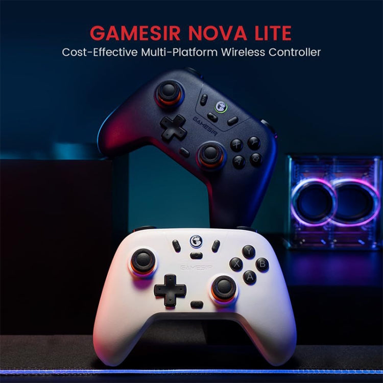 GameSir Nova Lite PC T4N Lite Bluetooth Wireless Gamepad Game Controller per Nintendo Switch, Nova Lite Dark Purple, Nova Lite White