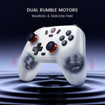 GameSir Nova Lite PC T4N Lite Bluetooth Wireless Gamepad Game Controller per Nintendo Switch, Nova Lite Dark Purple, Nova Lite White