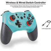 Controller di gioco Bluetooth Joypad Gamepad a 6 assi per Switch Pro
