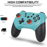 Controller di gioco Bluetooth Joypad Gamepad a 6 assi per Switch Pro
