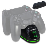 DOBE TP4-1781 Controller wireless Dual Dock di ricarica LED Caricabatterie con maniglia per PS4 / Slim / Pro, TP4-1781