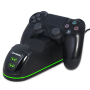 DOBE TP4-1781 Controller wireless Dual Dock di ricarica LED Caricabatterie con maniglia per PS4 / Slim / Pro, TP4-1781