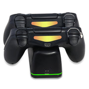 DOBE TP4-1781 Controller wireless Dual Dock di ricarica LED Caricabatterie con maniglia per PS4 / Slim / Pro, TP4-1781