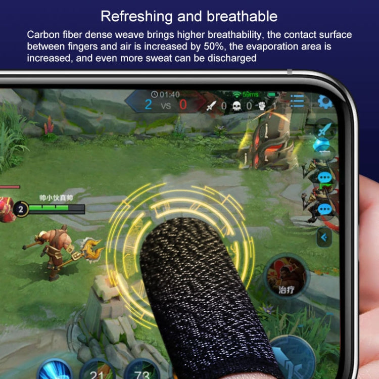 10 pezzi in nylon + fibra conduttiva antiscivolo a prova di sudore per telefono cellulare, touch screen, per pollice/indice