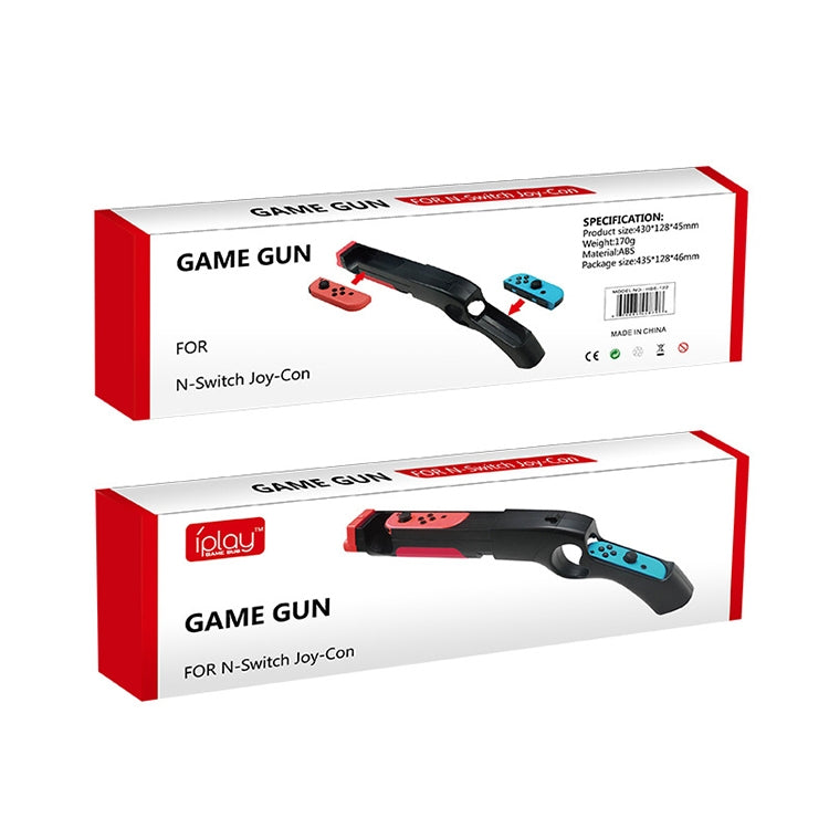 iplay HBS-122 Supporto per impugnatura per pistola da gioco di tiro per Nintendo Switch Joy-Con, HBS-122