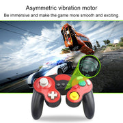 Controller con maniglia di gioco cablata con striscia decorativa a tre punti per Nintendo NGC, For Nintendo NGC(Black), For Nintendo NGC(Black+green), For Nintendo NGC(Black Blue), For Nintendo NGC(Baby Blue + Purple), For Nintendo NGC(Black Red)      ...