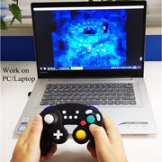 Controller con maniglia di gioco cablata con striscia decorativa a tre punti per Nintendo NGC, For Nintendo NGC(Black), For Nintendo NGC(Black+green), For Nintendo NGC(Black Blue), For Nintendo NGC(Baby Blue + Purple), For Nintendo NGC(Black Red)      ...