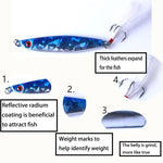 HENGJIA 7 pezzi esche in metallo esche da pesca in ferro esca, 6cm/14g, 7cm/21g, 6.8cm/30g, 8cm/40g