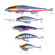 HENGJIA 5 pezzi/kit esche da pesca popolari kit esca bionica, Mix001