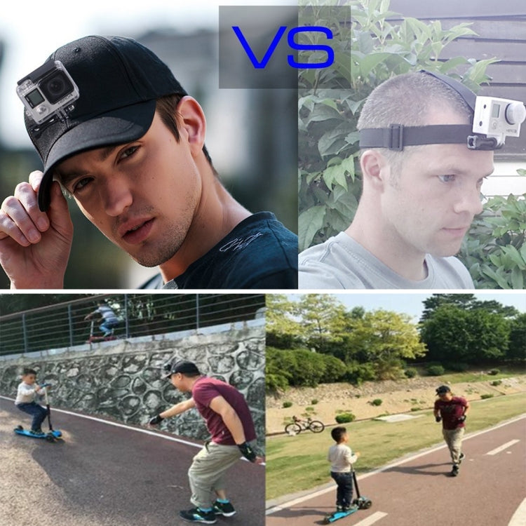 Berretto da baseball Topi per cappello da sole all'aperto con supporto per fotocamera per GoPro, SJCAM e Xiaomi Xiaoyi Sport Action Camera
