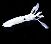 HENGJIA 5 Pezzi Calamari Esche Morbide in Plastica Esche da Pesca Artificiali Esche da Pesca Bioniche, Lunghezza: 9 cm, Luminous, Colorful Pipe