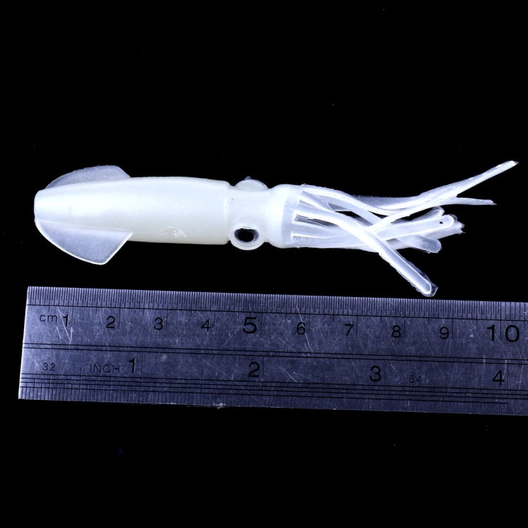 HENGJIA 5 Pezzi Calamari Esche Morbide in Plastica Esche da Pesca Artificiali Esche da Pesca Bioniche, Lunghezza: 9 cm, Luminous, Colorful Pipe