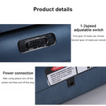 KY206 20W 2 velocità regolabile passo-passo elettrico per gamba inferiore attrezzo per esercizi fitness per persone di mezza età e anziani, con supporto regolabile, KY206 (Blue), KY206 (White)