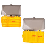 Scatola portaoggetti portatile per esche da esterno Scatola portaoggetti bifacciale in plastica trasparente, dimensioni: 18 x 10 x 5 cm