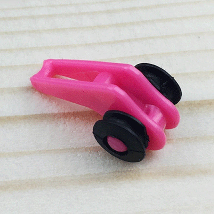 10 pezzi multi colore in plastica per canna da pesca, canna da pesca, gancio per custode, cucchiaio esca, consegna colore casuale