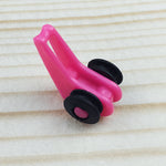 10 pezzi multi colore in plastica per canna da pesca, canna da pesca, gancio per custode, cucchiaio esca, consegna colore casuale