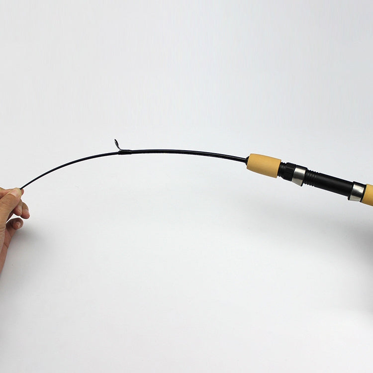 Canna da pesca portatile sul ghiaccio da 27 cm, canna da gamberetti, canna da richiamo, accessori per attrezzatura da pesca, lunghezza estensione: 60 cm, 27cm