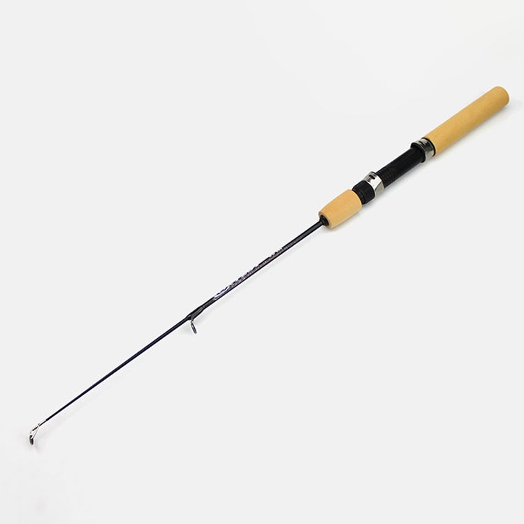 Canna da pesca portatile sul ghiaccio da 35 cm, canna da gamberetti, canna da richiamo, accessori per attrezzatura da pesca, lunghezza di estensione: 100 cm, 35cm