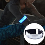 Cintura da polso sportiva ricaricabile leggera in nylon riflettente di sicurezza con flash LED, Rechargeable Green, Rechargeable Blue, Rechargeable Red, Rechargeable Yellow