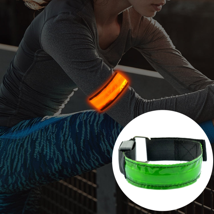 Cintura da polso sportiva ricaricabile leggera in nylon riflettente di sicurezza con flash LED, Rechargeable Green, Rechargeable Blue, Rechargeable Red, Rechargeable Yellow