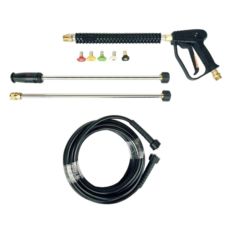 Pistola a spruzzo ad alta pressione per idropulitrice per auto da 3000 PSI con 2 bacchette di prolunga e 5 ugelli, 3000 PSI