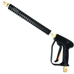 Pistola a spruzzo ad alta pressione per idropulitrice per auto da 3000 PSI con 2 bacchette di prolunga e 5 ugelli, 3000 PSI