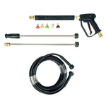 Pistola a spruzzo ad alta pressione per idropulitrice per auto da 3000 PSI con 2 bacchette di prolunga e 5 ugelli, 3000 PSI