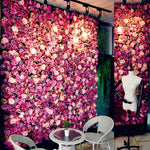 Fioritura di rosa peonia ortensia crittografia artificiale fiore decorazione della parete di nozze fai da te sfondo fotografico, dimensioni: 60 cm x 40 cm, 60x40cm(Purple), 60x40cm(Red), 60x40cm(Pink), 60x40cm(Blue and White), 60x40cm(Champagne)       ...